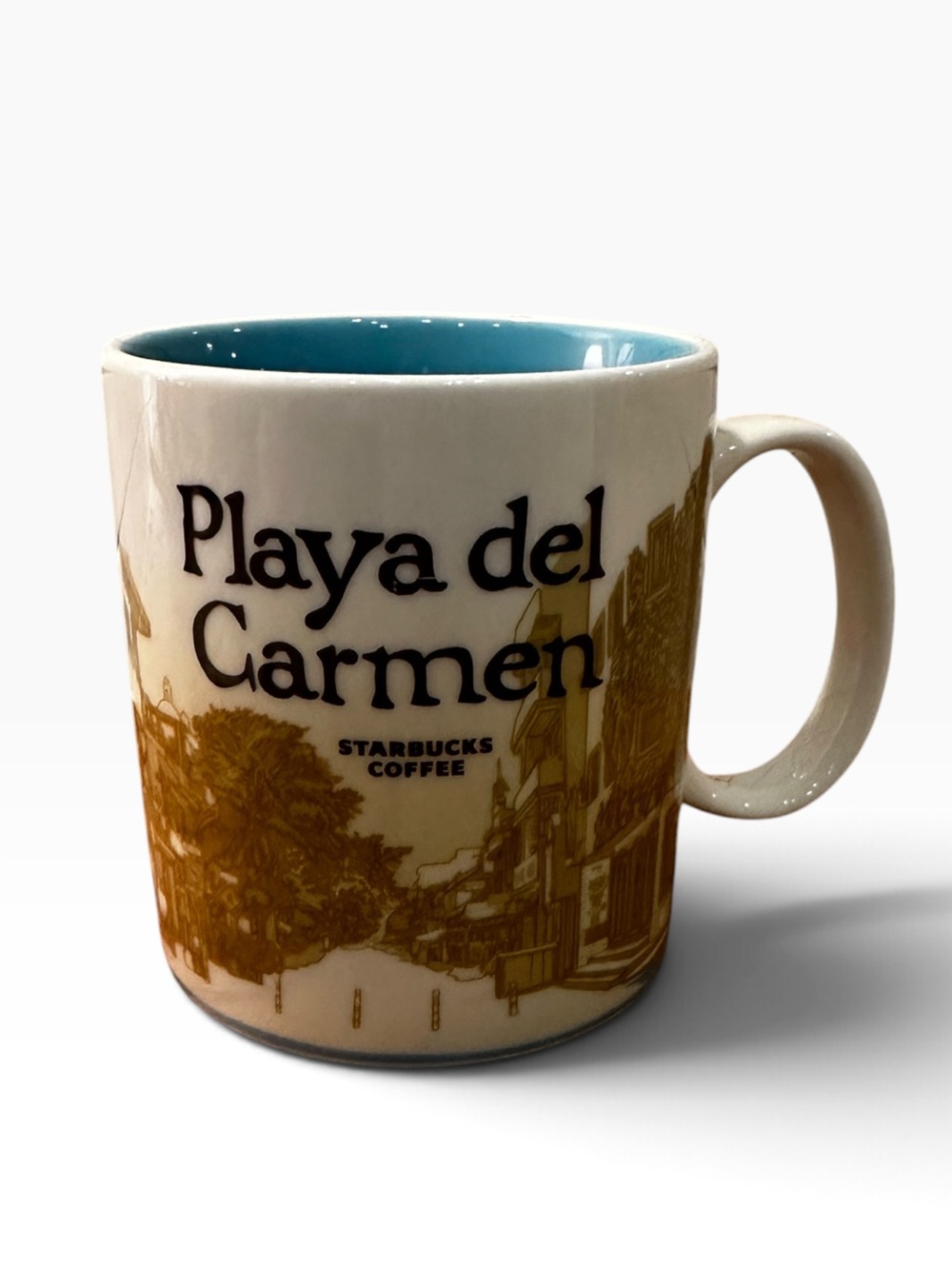 Starbucks Playa del Carmen Mexico Global Icon Mug 16oz 2014 Collector Series